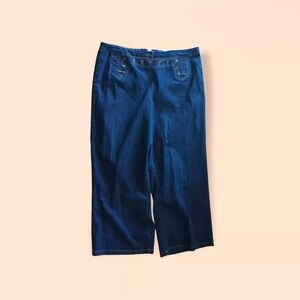 BNWT LANE BRYANT/VENEZIA DARK DENIM STRETCH BOOT LEG JEANS SZ 22W